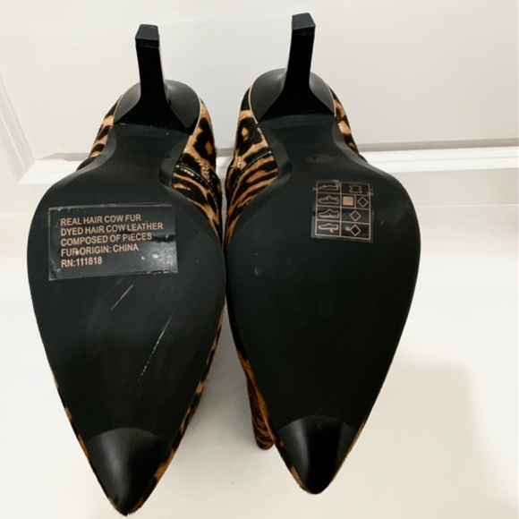 MICHAEL KORS Katerina Leopard Calf Hair Knee-High Stiletto Heels Boots 6.5 - Picture 14 of 16